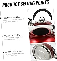 Vista 6 de Espresso Machine Espresso Machine Whistling Teapot Stovetop Tea Kettle Stainless Steel Portable Coffee Pot Small Water Boiling Pots with Handle for