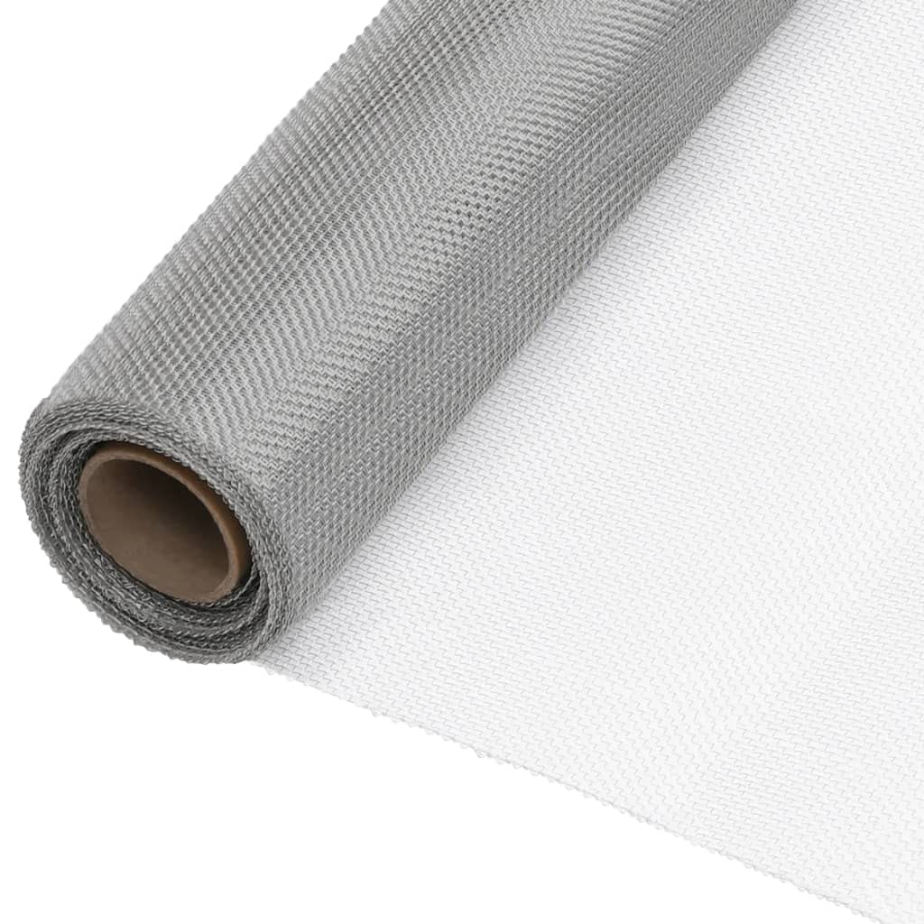 Écran en treillis Acier inoxydable 60x2000 cm Argenté