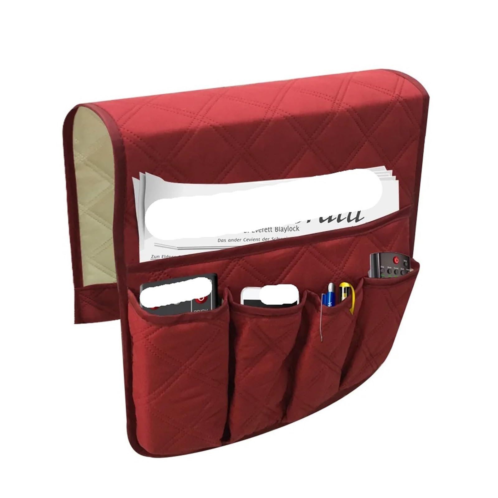 Organizer for braccioli for Divano, Organizer Antiscivolo for for poltrone, divani, con Tasche for rubriche telefoniche, riviste, Telecomando TV per Poltrona Divano