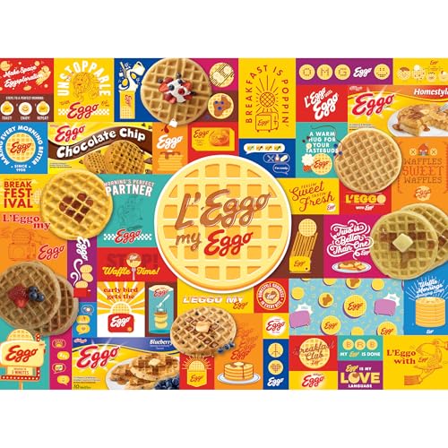 RoseArt - Kellogg's - Leggo My Eggo - 1000 Piece Jigsaw Puzzles for Adults