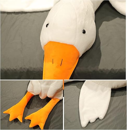 Miniatura 8 de 5035.4 in de ganso gigante animales de peluche juguetes de almohada suave cojín lindo ganso peluche juguete de peluche animales de juguete regalos