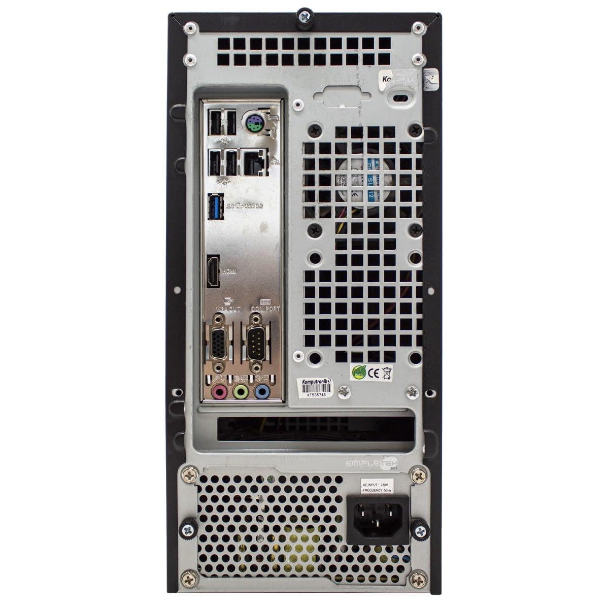 SIMPLETEK - Mini PC Assemblato SFF | Processore J1800 RAM 4GB SSD 960GB | Linux | 5x USB VGA HDMI PS2 RS232 LAN (Ricondizionato)