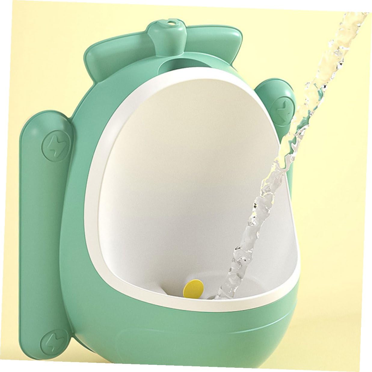 Urinal for Boys Potty Training Toilet with Wall-Mounted Design, Green Cartoon Airplane Potty, Portable Boy’s Training Urinal for Home and Bathroom Use