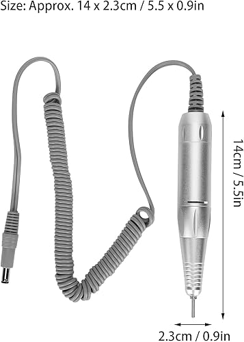 Miniatura 5 de Taladro eléctrico de uñas, mango de repuesto para máquina de taladro eléctrico de uñas con 0 a 35000 rpm de velocidad giratoria ajustable
