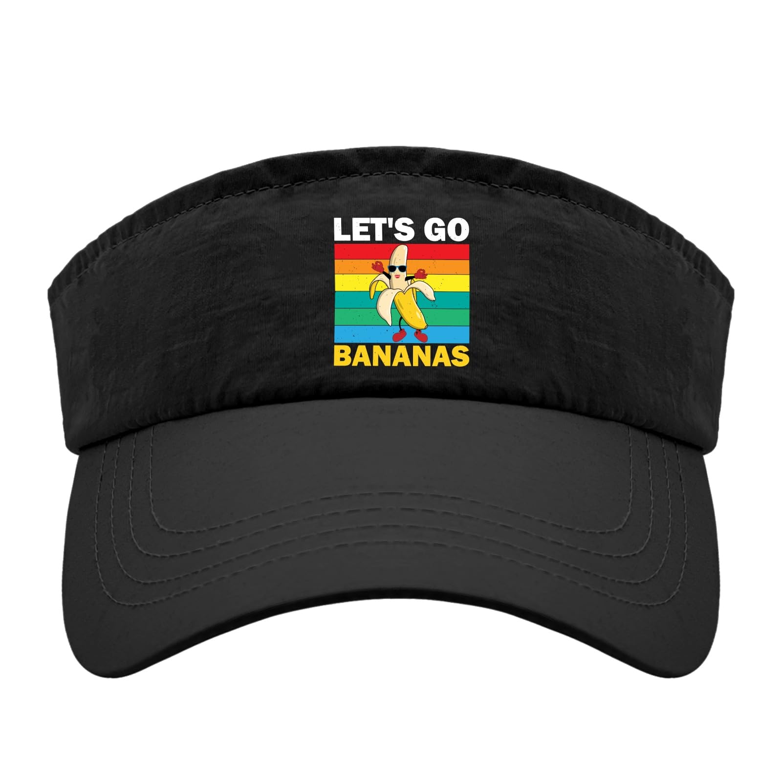 Let's go Bananas Cap Visor for Men Sun Visors Funny Sun Visor Hats