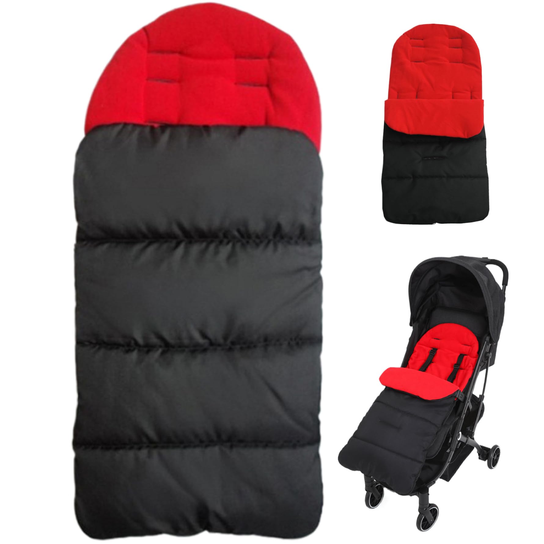 Sacco a Pelo per Passeggino, Sacco a Pelo per Passeggino Caldo e Accogliente con Fodera in Pile Polare, per Stamina Impermeabile Antivento, Copertura Staccabile 2 in 1