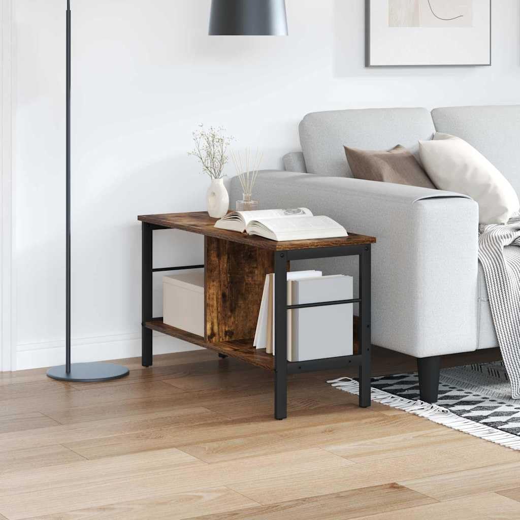 Regał 2 półki 82 x 32 x 47 cm Drewno kompozytowe