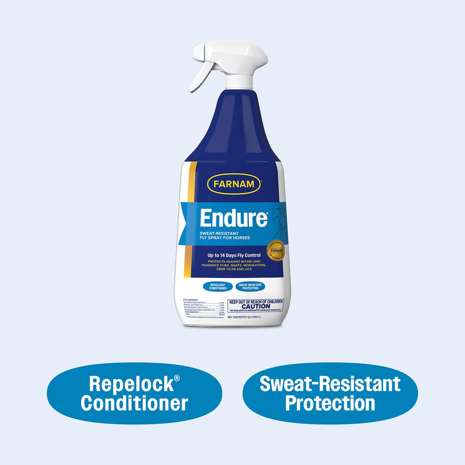 Endure 946mls caballos. Insecticida repelente.