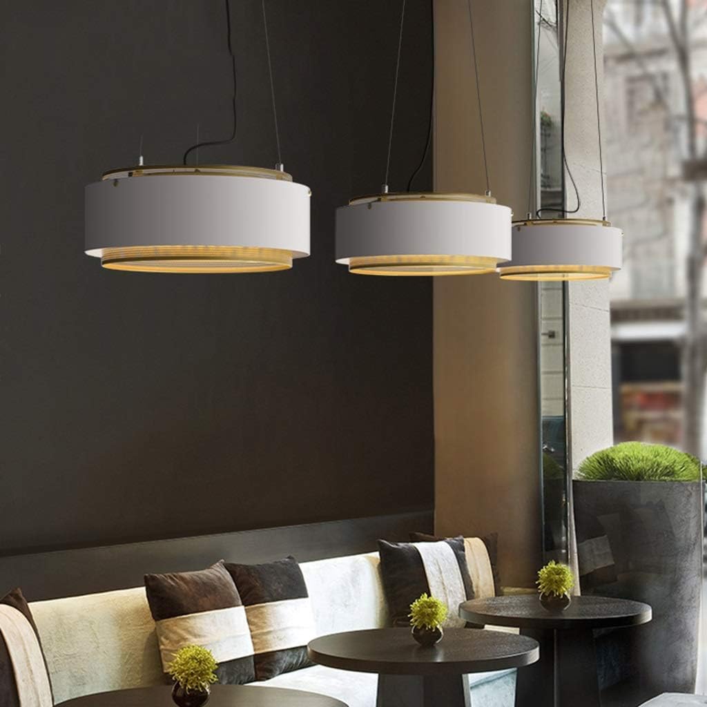 Light Lamp Chandelier Post-Modern Light Living Room Creative Bedroom Dining Room Round Led Pendant Light [Energy Class a +],B-38 * 15Cm