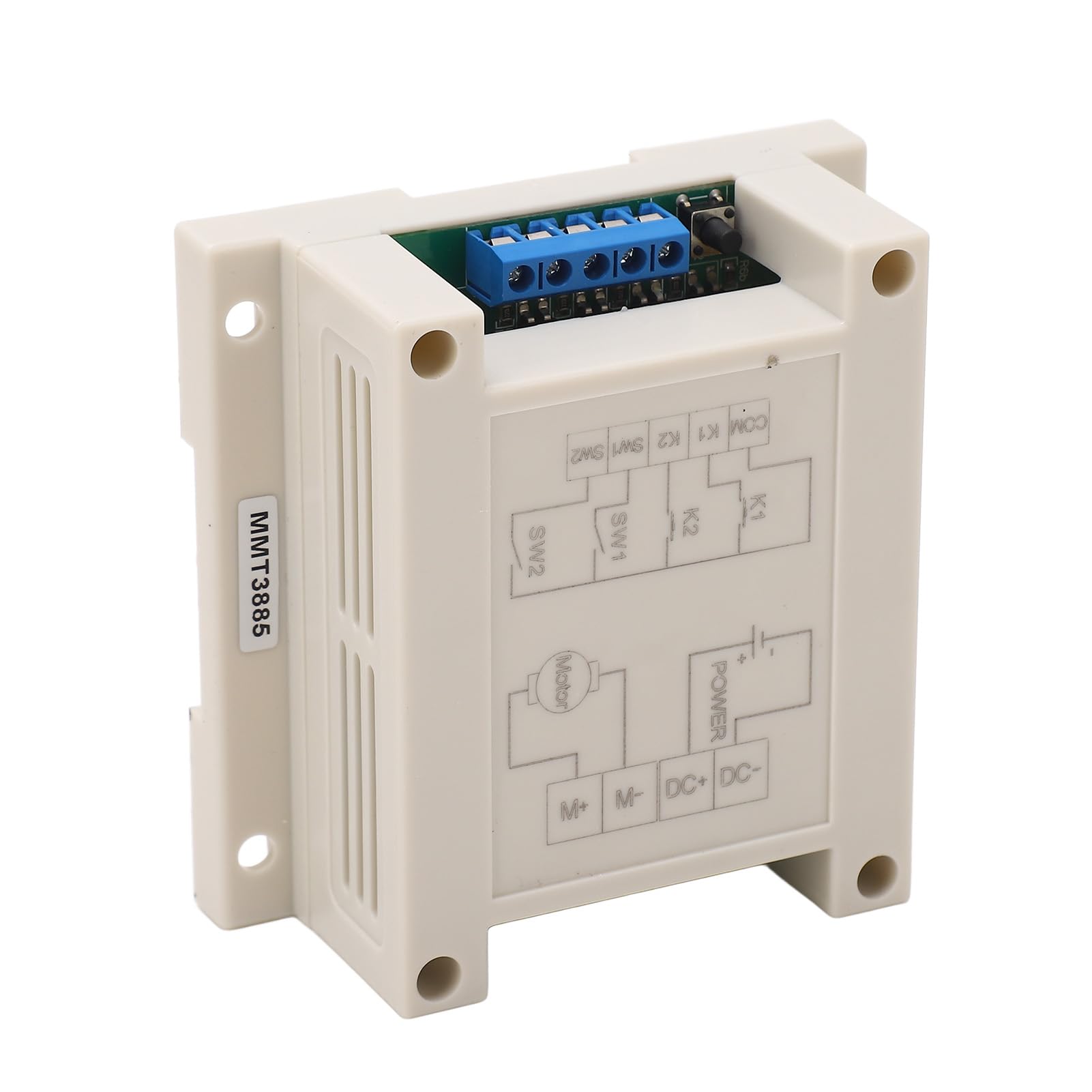 Oumefar Module de Commande de Moteur à Courant Continu, Contrôleur de Moteur Avant et Arrière à Distance 10A pour Serrures électriques, Matériau ABS