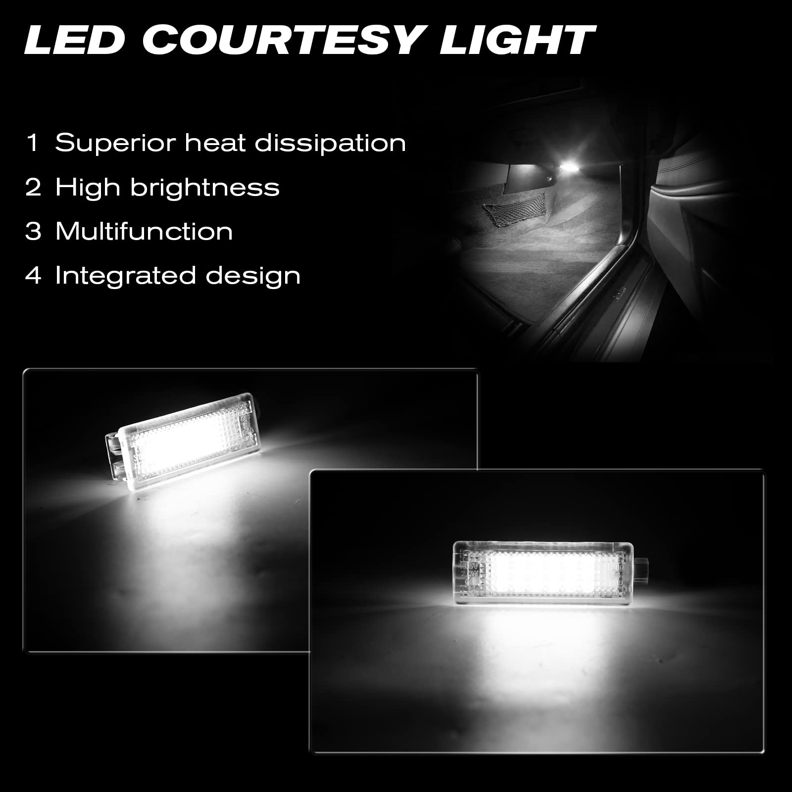 POPMOTORZ Illuminazione Interna A LED Luce Vano Piedi Per BMW E81/E87