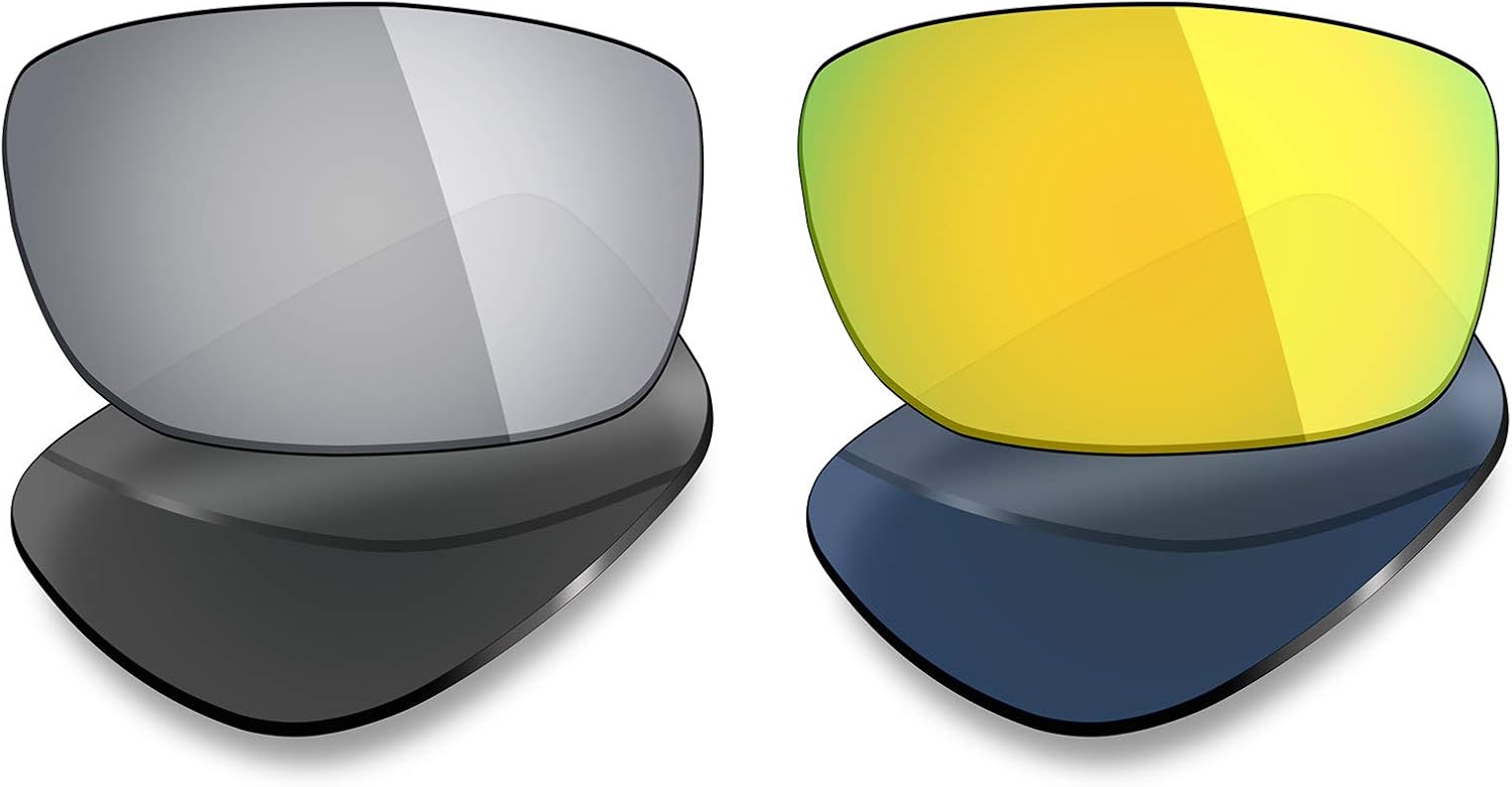 Mryok 2 Pair Polarized Replacement Lenses for Oakley Monster Pup Sunglass - Options
