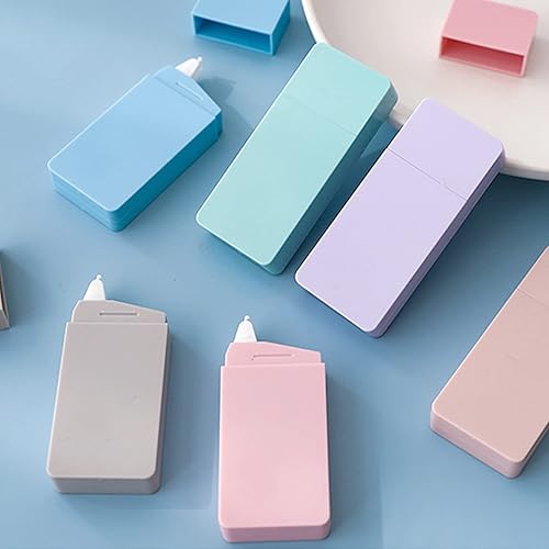 Miniatura 7 de CIAJIE Cinta correctora y pegamento de puntos dos en uno, cada cinta correctora blanca de 157 pulgadas + pegamento de puntos de 118 pulgadas, ideal