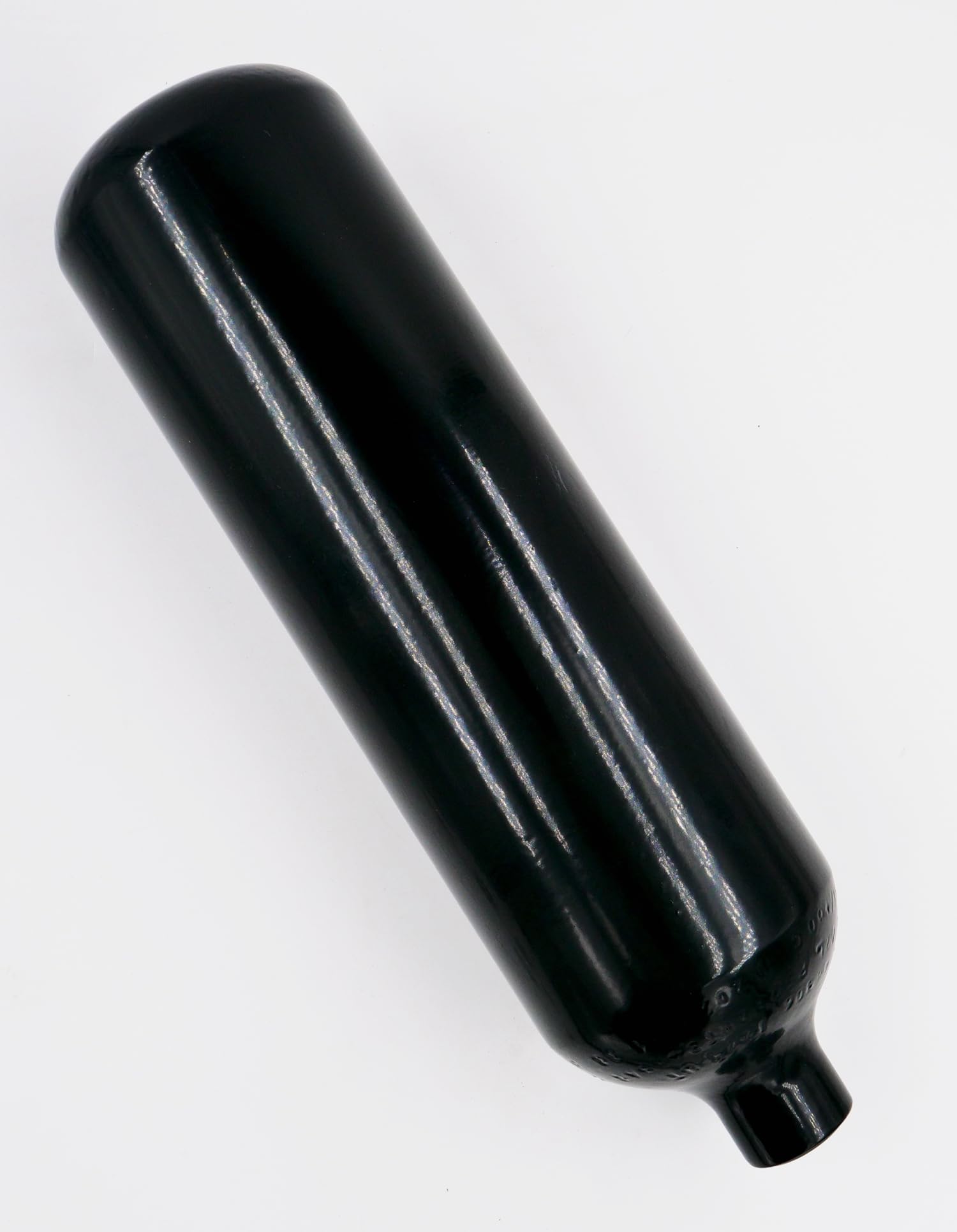 HighTechDiving Bouteille en acier / bouteille de plongée 2 litres 232 bar 100 mm M25x2 sans valve noire