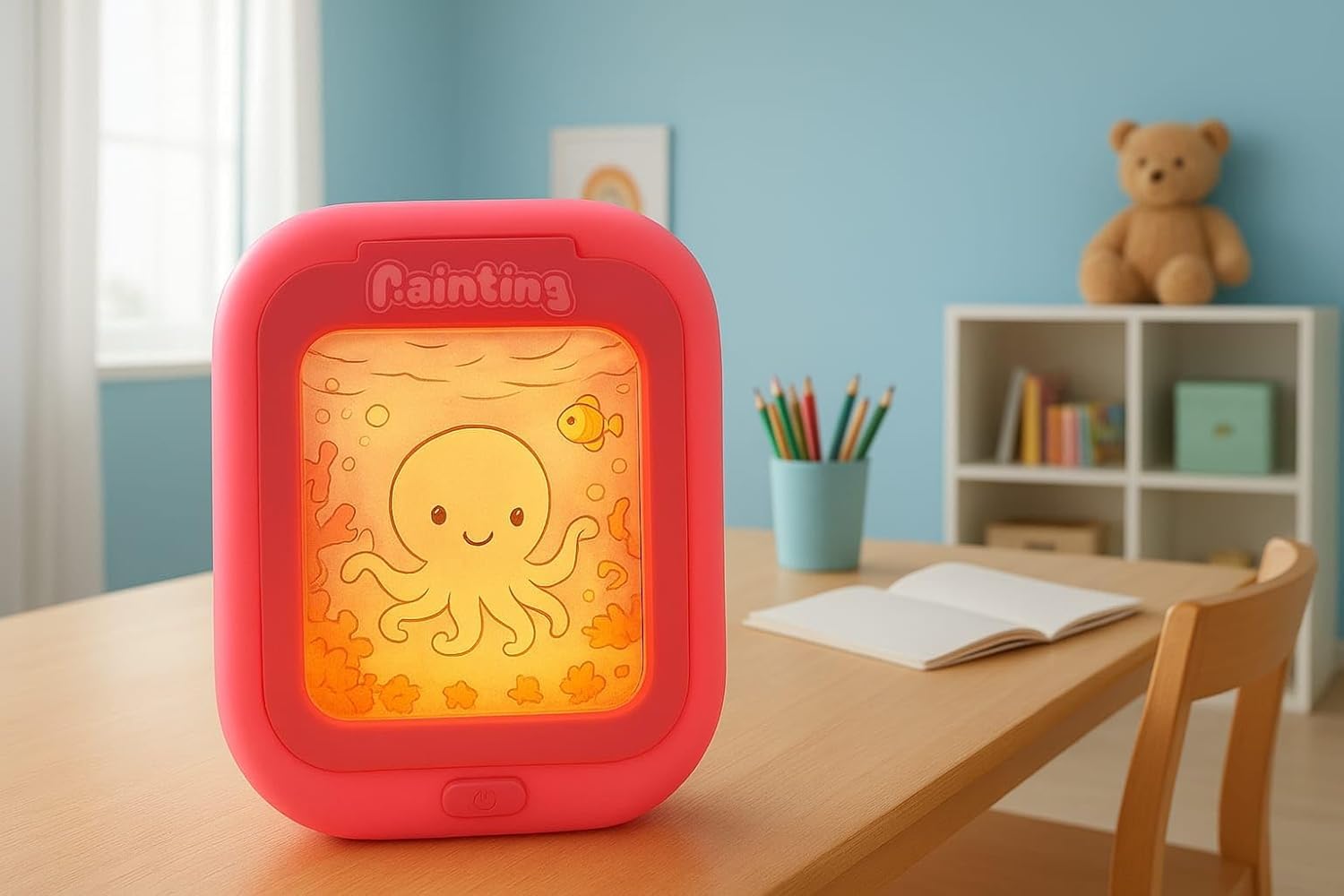 Cojuz Children Drawing Board Led Doodle Board Digital Doodle Board Writing pad Led Tablet Portable Drawing Board with Storage Bag and Accessories for 1