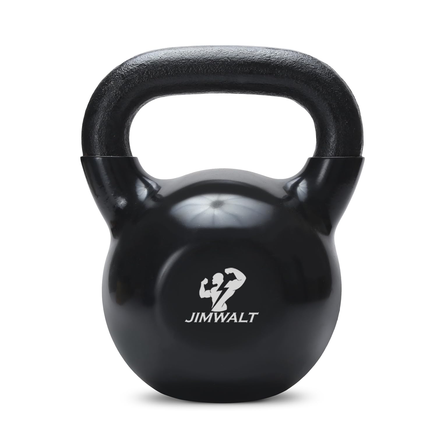 Black Series Premium Half Coating Vinyl Kettlebell 2KG to 48KG (???? ?? ???? ??? ????? ???, Proudly Made in India) 18 KG (39.68 LBS)-image-2