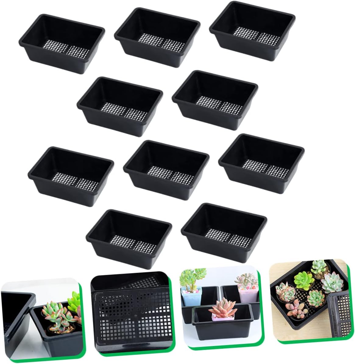 20pcs Plant Nursery Tray Versatile Germination Trays for Flowers Vegetables Planting Containers for Garden Balcony and Terrace Use