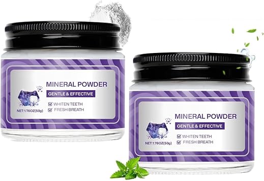 Teeth Restoration Mineral Powder, Mint - Restoration Mineral Tooth Powder Toothpaste, in Strengthening Teeth and Gums, Stain Removal, Protect Gums and Freshen Breath 2