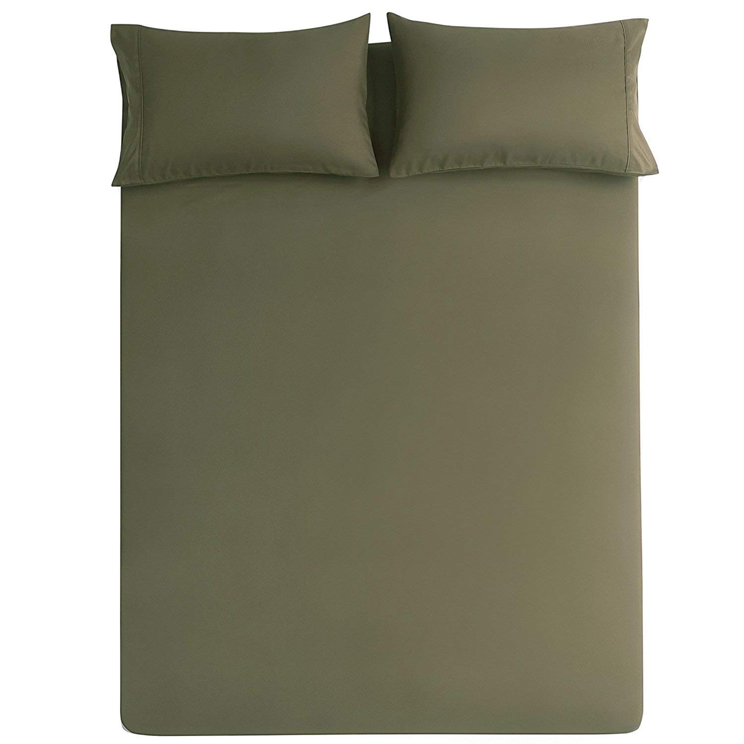 DREAM CARE Waterproof Dust-Proof Mattress Protector for Cal King Size - 84"x72", Green-picture-10
