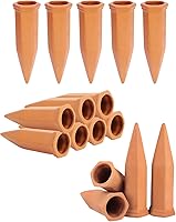 Vista 1 de vensovo - Espigones de riego automático de terracota - 16 piezas de dispositivos de riego para plantas en macetas, estacas de riego automático