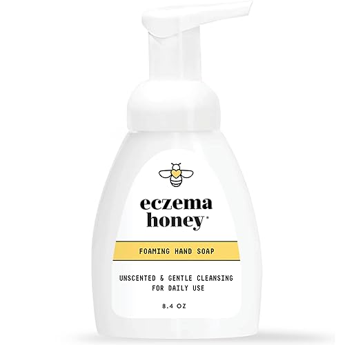 ECZEMA HONEY Jabón de manos suave espumoso Limpiador suave para manos secas Jabón de manos no tóxico sin perfume Limpiador de manos natural para