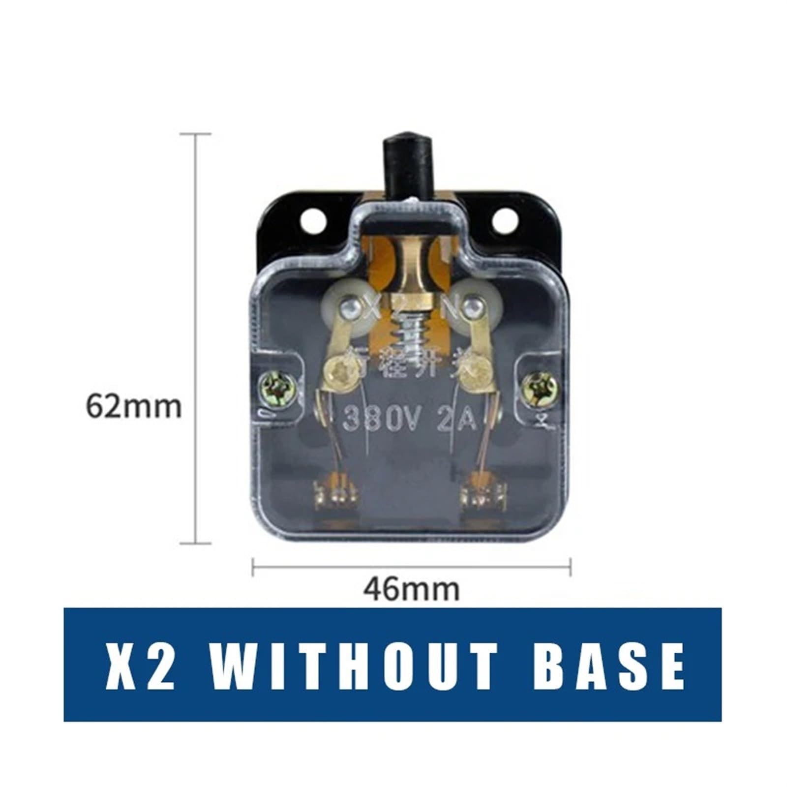 X2-N Limit Switch Lift Elevator Parts 380V 2A CNC Travel Micro Switches for Small Machine Tools LX-X2/N 5Pcs(X2 without Base)