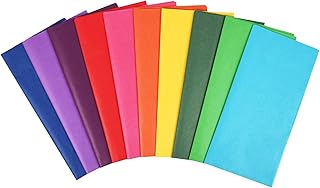 SIMETUFY Tissue Paper For Gift Bags,"Bright" Colored Tissue Paper Bulk, Gift Tissue Paper for Gift Wrapping, 60 Sheets 10 ...