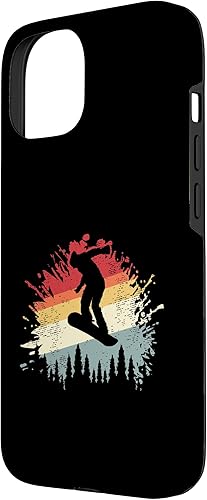 Miniatura 11 de Funda retro para iPhone 11 Snowboarder Snowboard Snowboard