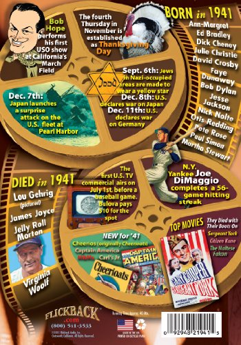 1941 Flickback DVD Greeting Card: Great for Birthday or Anniversary