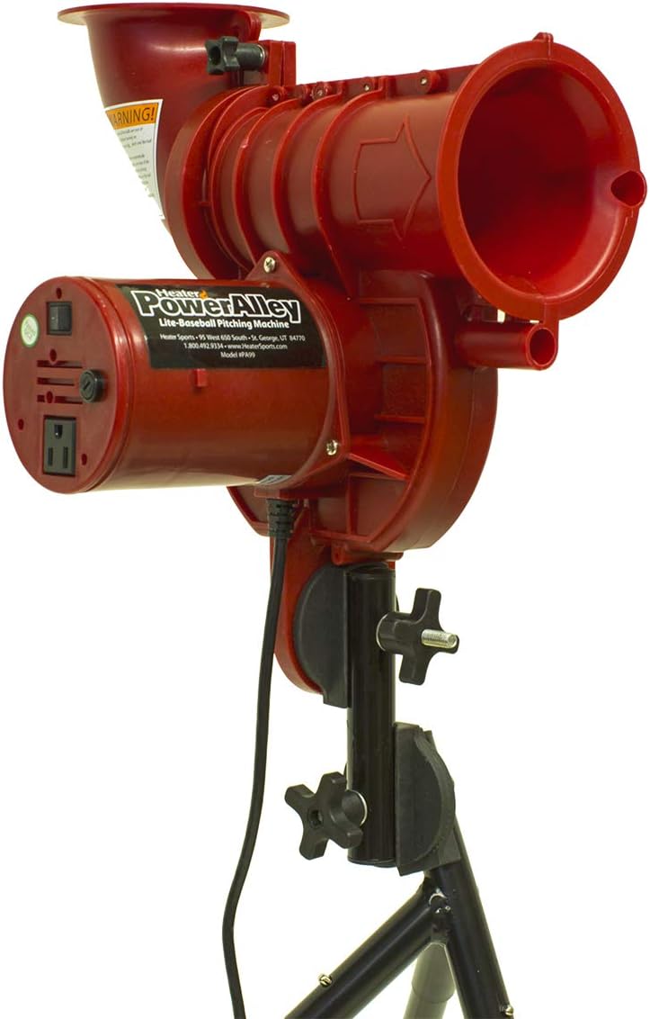 Heater Sports PowerAlley Lite Curveball Pitching Machine for Kids, Teens, and Adults