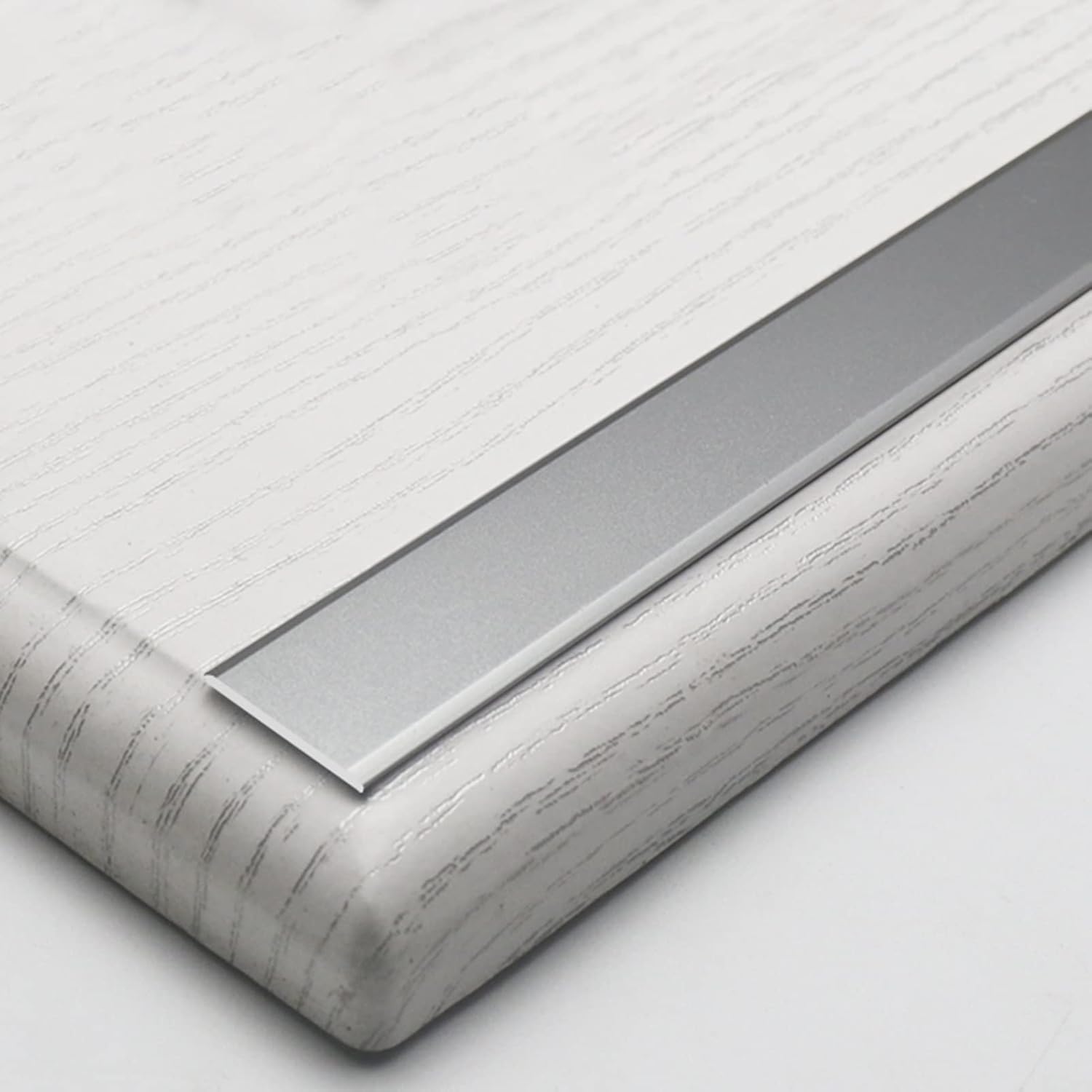 BABYCE Floor Transition Strip for Gap, Flat Adhesive Flooring Transition Bar, Seam Cover for Wooden/Laminate/Tile, Smooth Transition Aluminum Threshold Strips, Scratch-Resistant (Color : Style2)