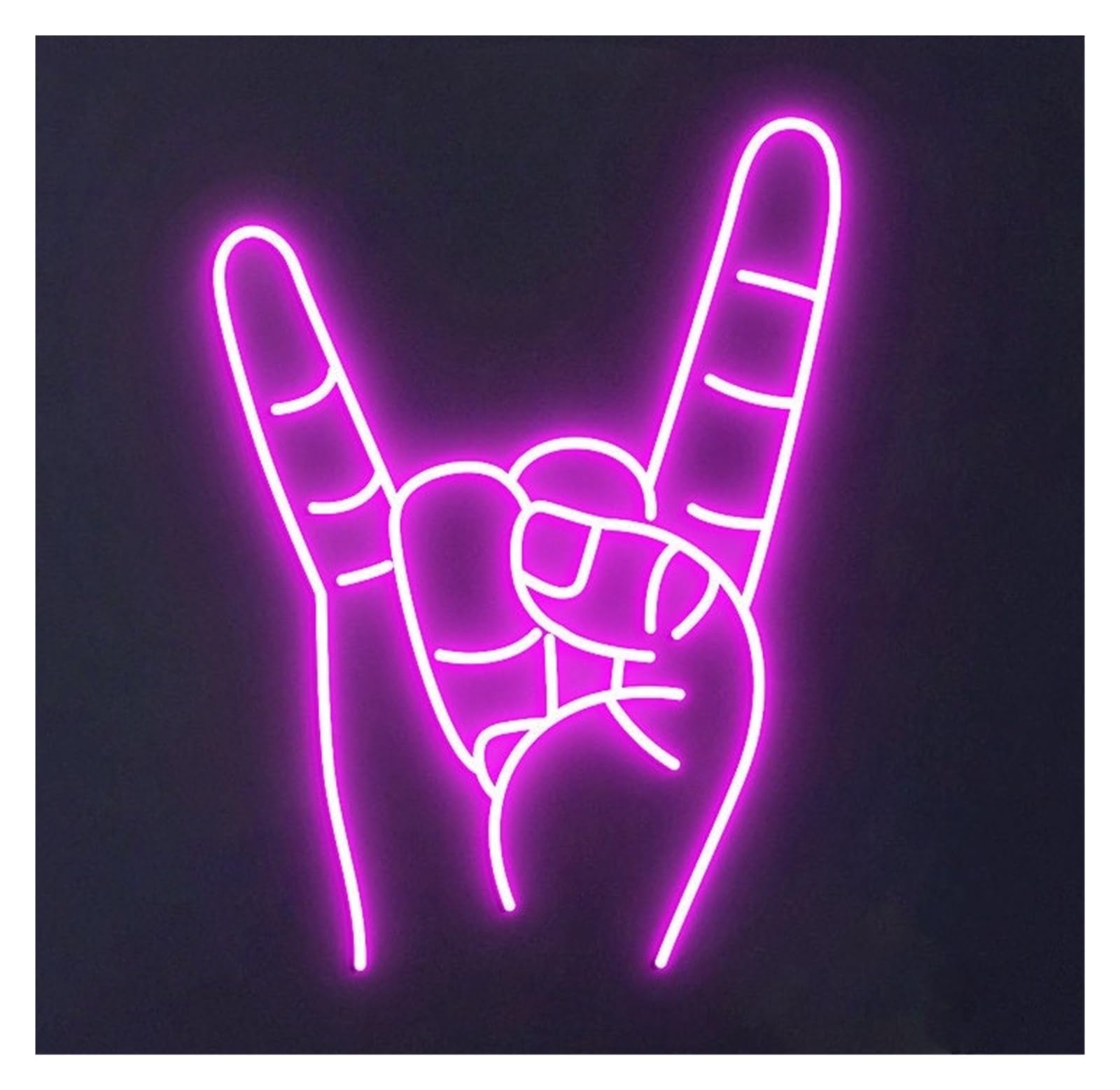 RONGCH Hanging Art Signs Hand Neon Sign Gameroom Bedroom Bar Livingroom Birthday Party Wall Decoration 50cm