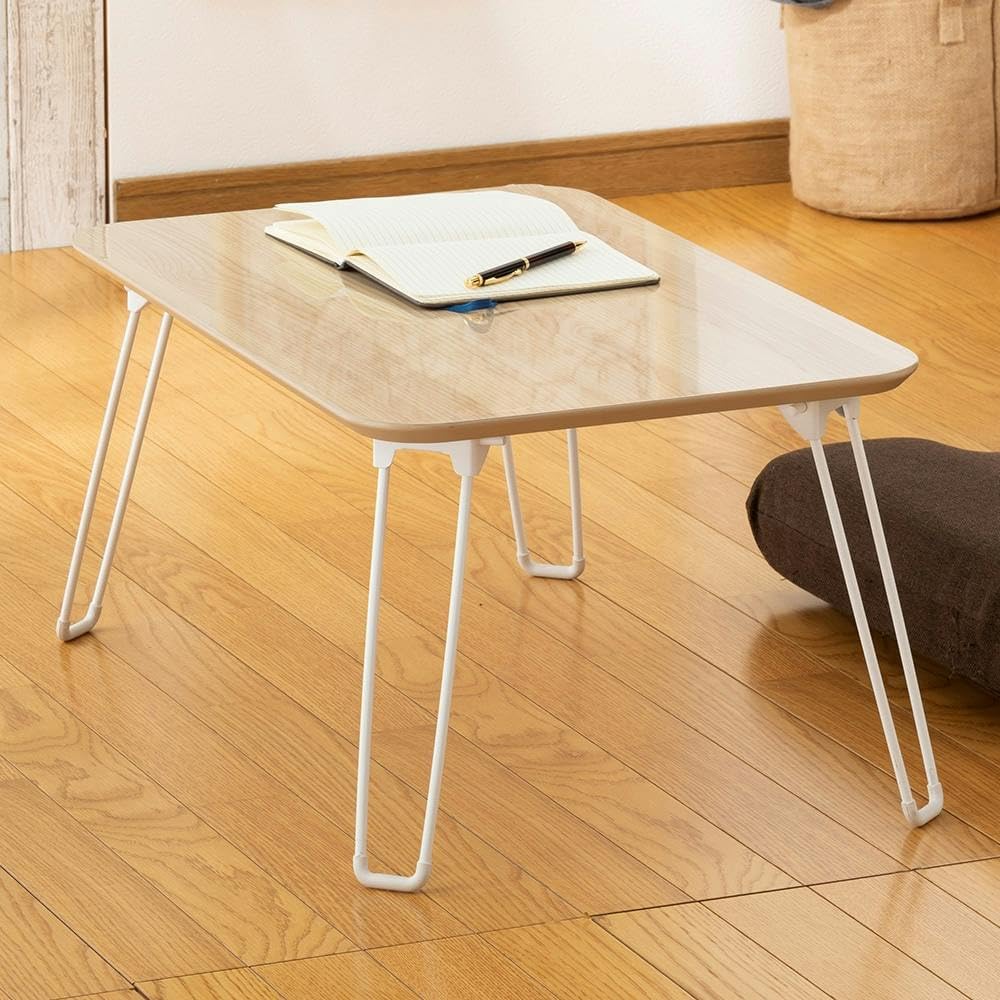 Amazon｜カインズ(CAINZ) 木目調鏡面折りたたみテーブル 幅45cm 奥行