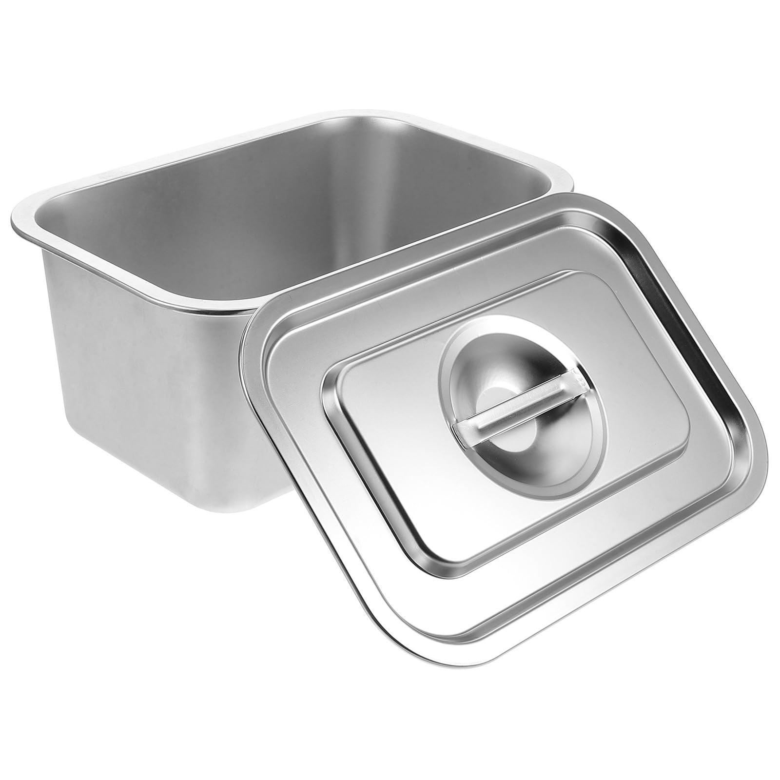 Bac à Compost Séparation des Déchets en Acier Inoxydable Cuisine la Cuisine avec Couvercle, Petite Poubelle et Prévention des Odeurs