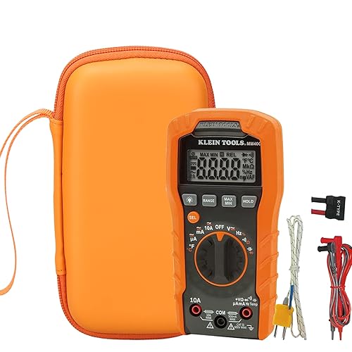 Miniatura 7 de Estuche rígido de transporte de viaje para multímetro Klein Tools MM400MM300, probador eléctrico digital a prueba de golpes (solo estuche)
