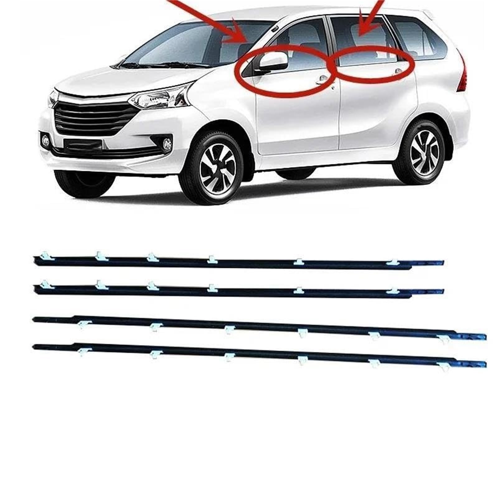 Ochraniacz krawędzi drzwi samochodowych, dla Toyoty, dla Avanzy