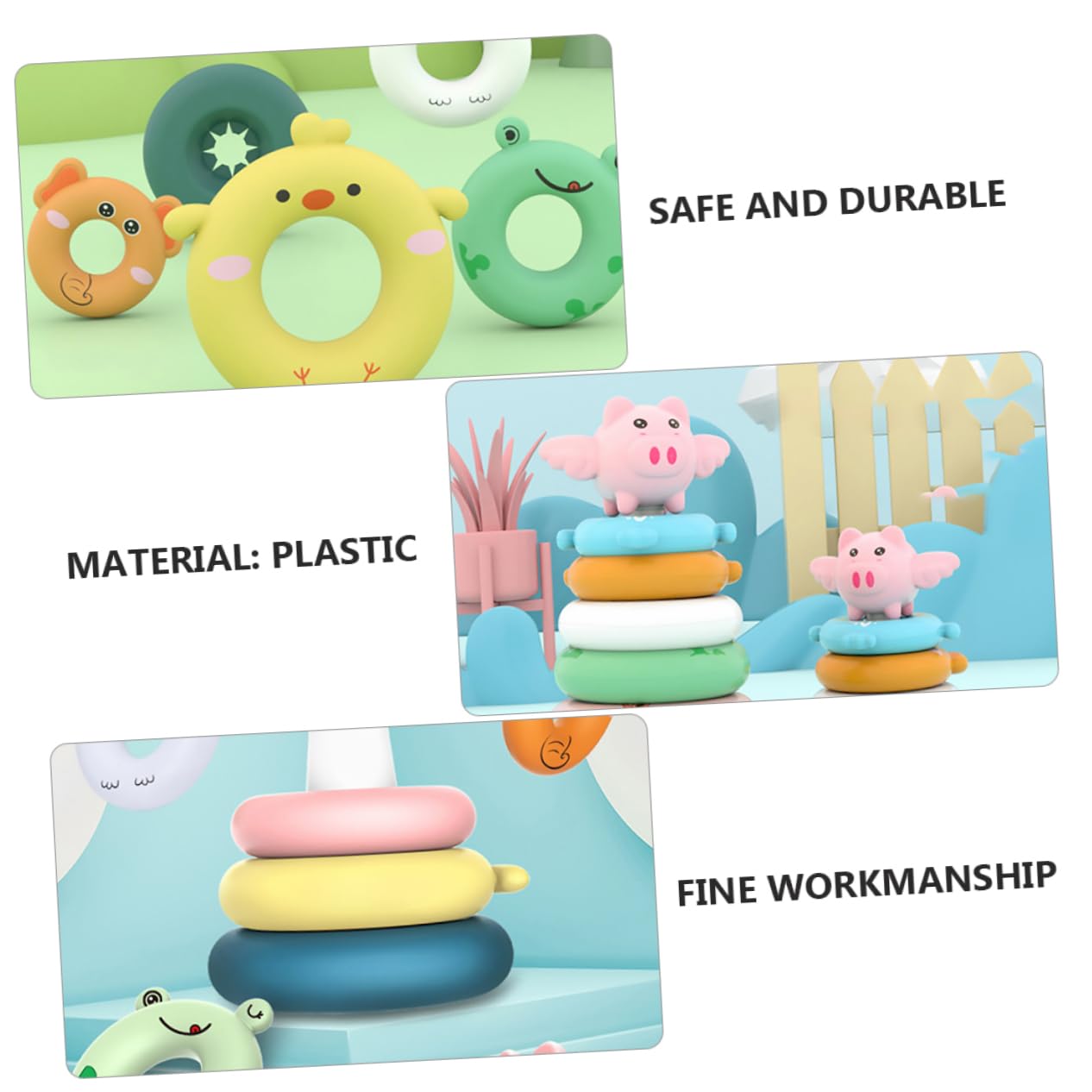 Juguete Educativo para Niños y Bebés de Plástico Bloques de Colores para Clasificación y Juego Imaginativo en Escenario Educativo