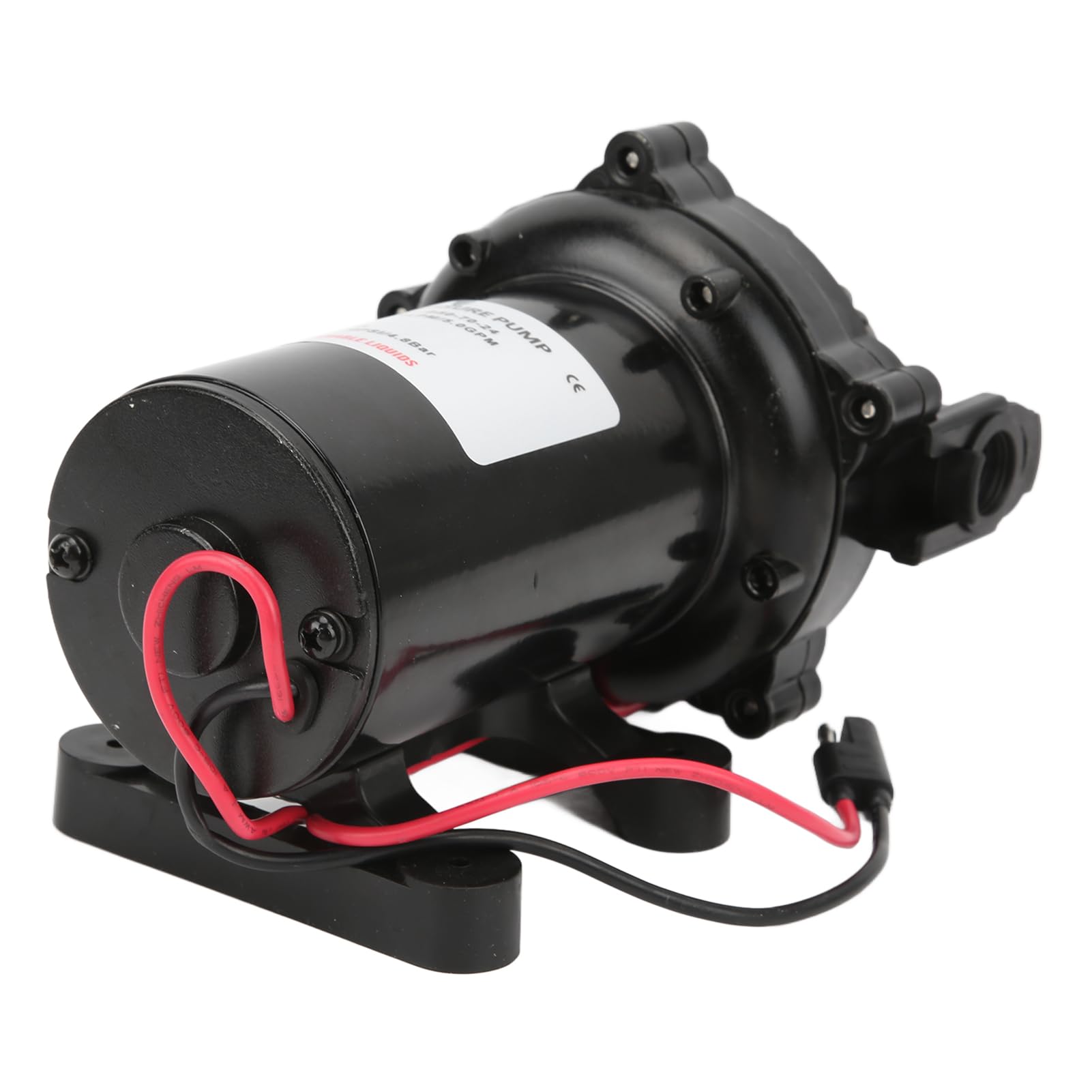 Keenso Pompa do Mycia Pokładu 24 V, 5,0 GPM, 70 PSI, Głowica o Wysokości 137,8 Stopy, Wielopoziomowa Ochrona Przed korozją, z funkcją Samozasysania i Gumowymi Nóżkami Montażowymi, do