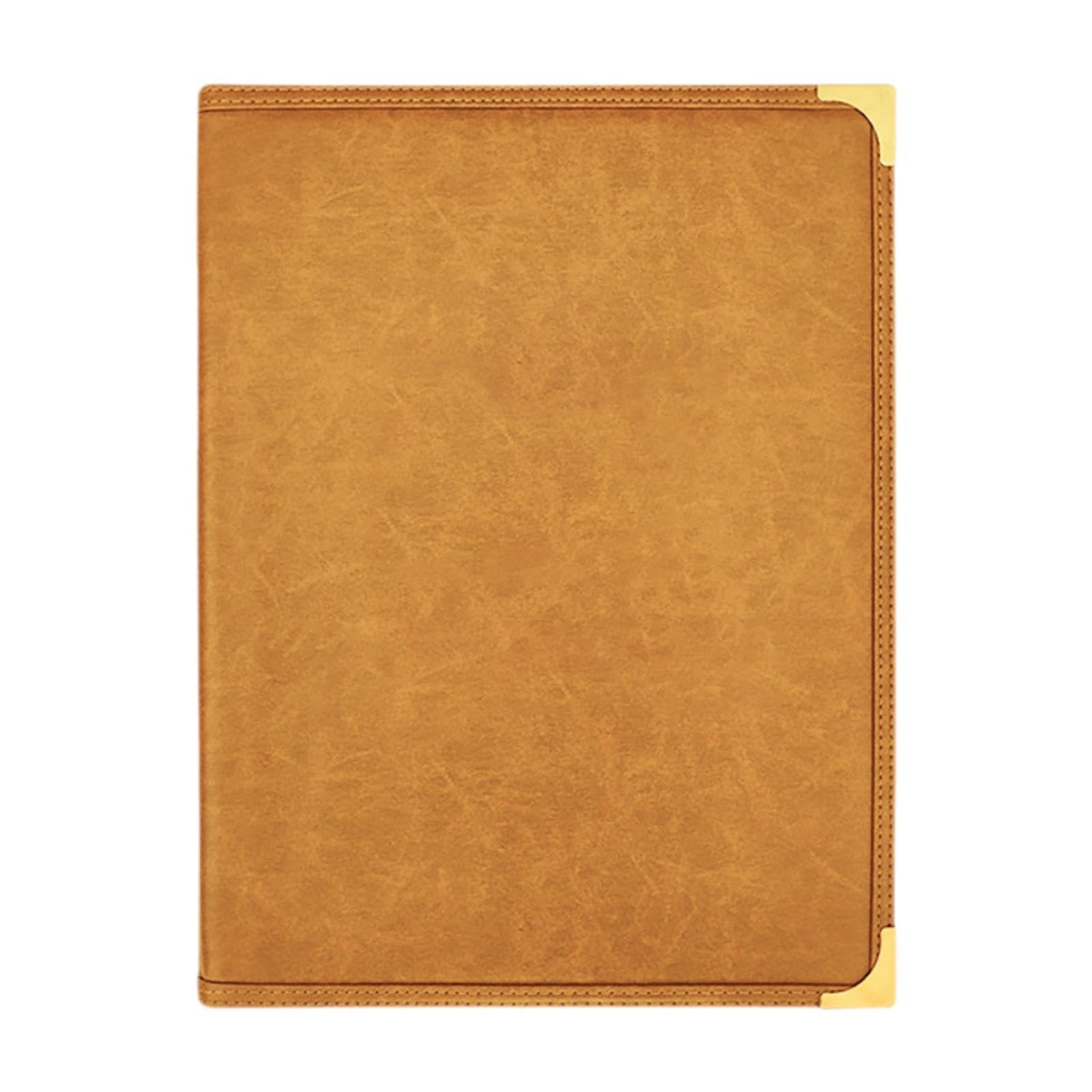 Generic Copertina Menu Ristorante Cartella Porta Menù Organizzatore Portamenu Menù Resistente con Struttura in PVC Metallo PU per Uso Frequente Adatta a, Marrone