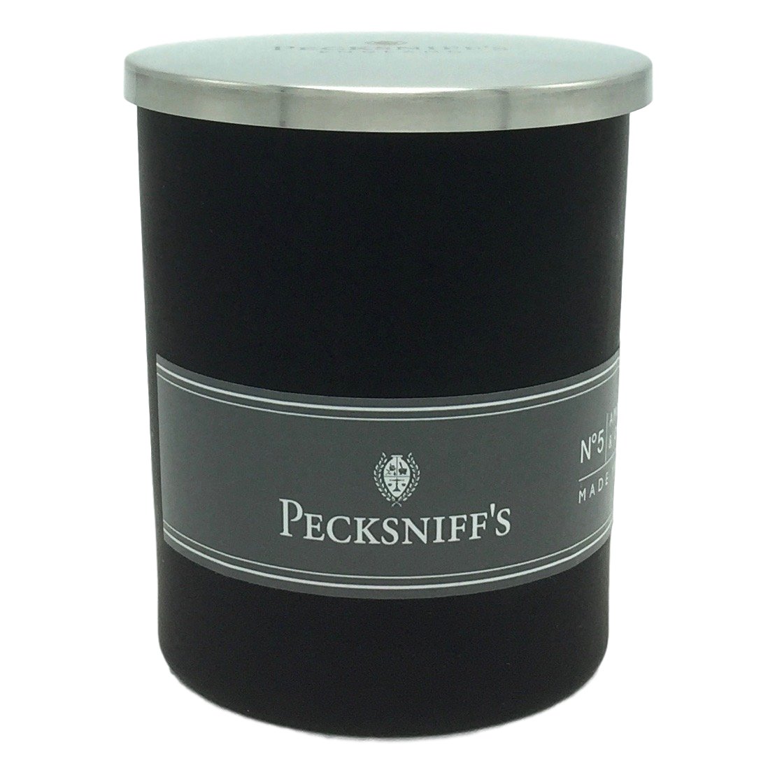 Pecksniffs Amber & Oud Wood Candle 6.34 Oz. in Glass from England
