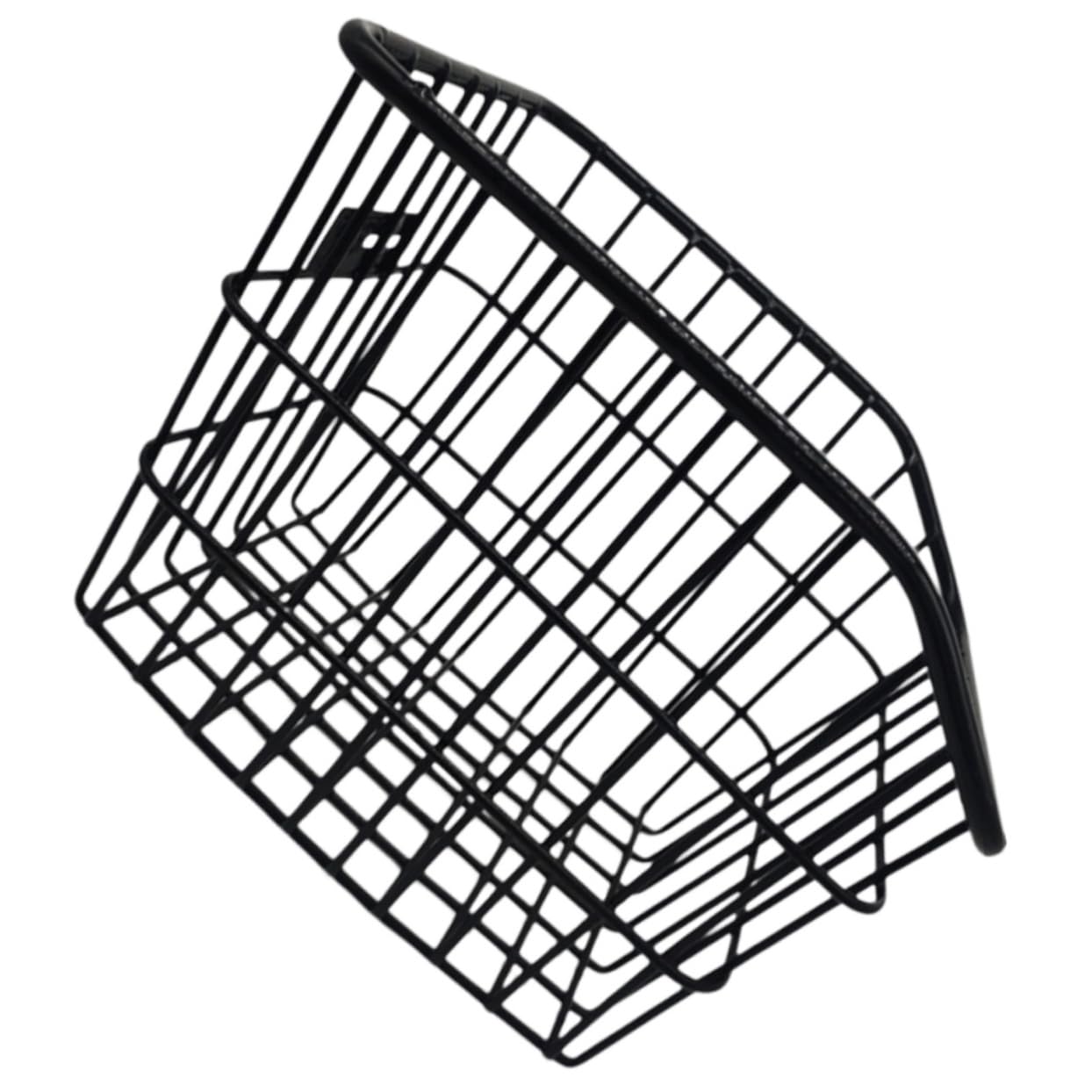 Sosoport Cesto Posteriore per Bicicletta in Metallo Nero Effetto Decorativo e Sicurezza per Uso Outdoor su Bici