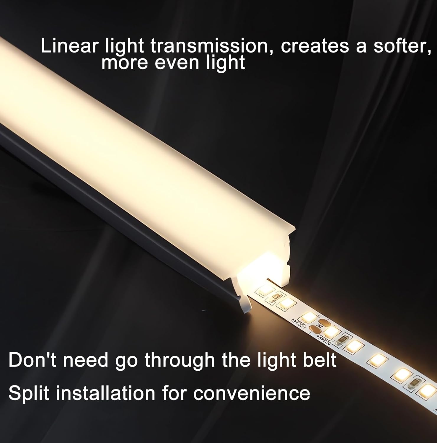ZHAOLIGH Silicone Led Channel System, 16.4Ft/5M 15x10mm Flexible Tube for DIY Neon Light, U Shape Tube for 10mm Strip Lights Installation,Suitable for Kitchen, Living room, Patio, Bedroom(1510A)