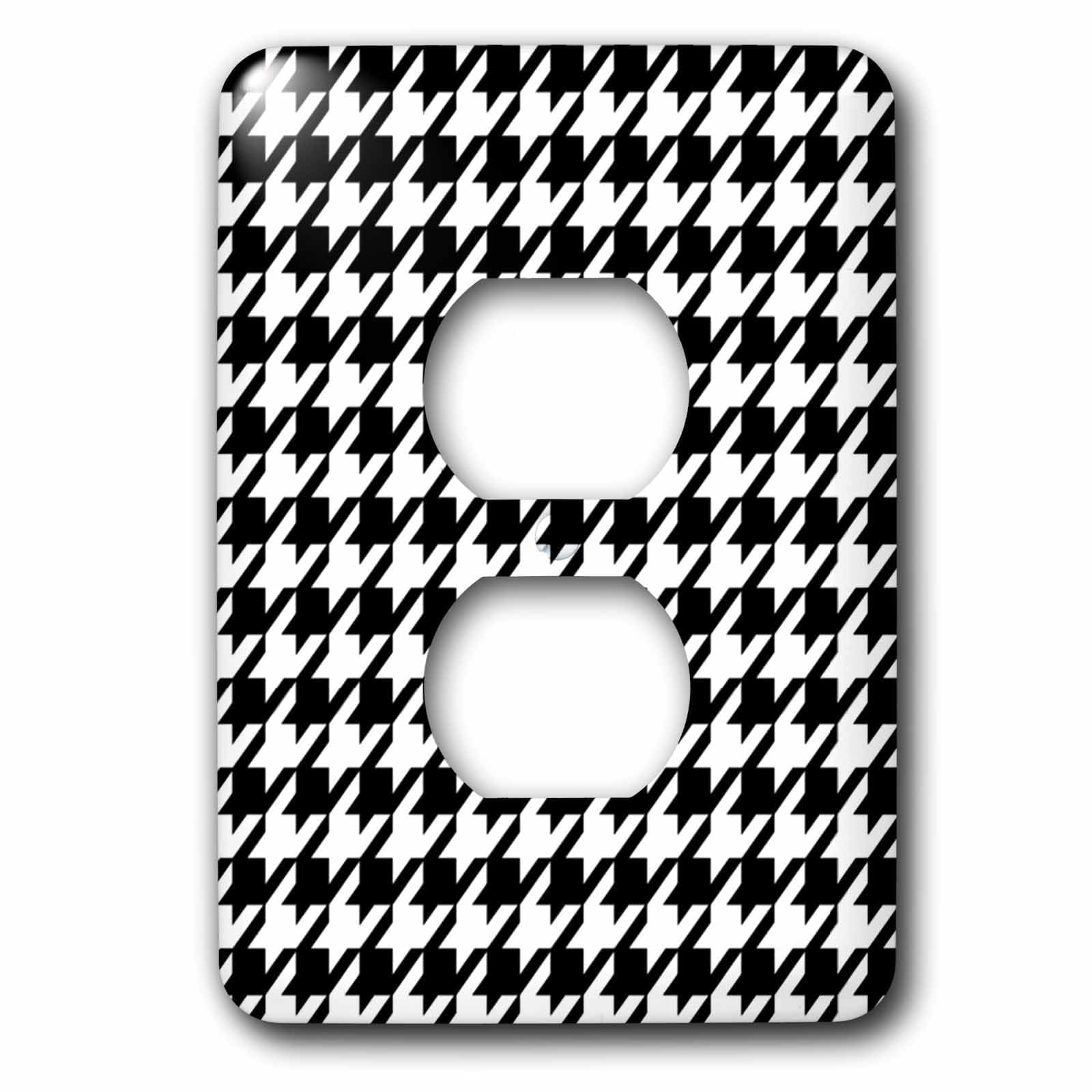 Funda para enchufes de pared 2 enchufes multicolor con estampado de dientes de sabuesos