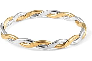 Sterling Silver & 14k Yellow Gold Plated David Yurman Cable Classics Replica Ring