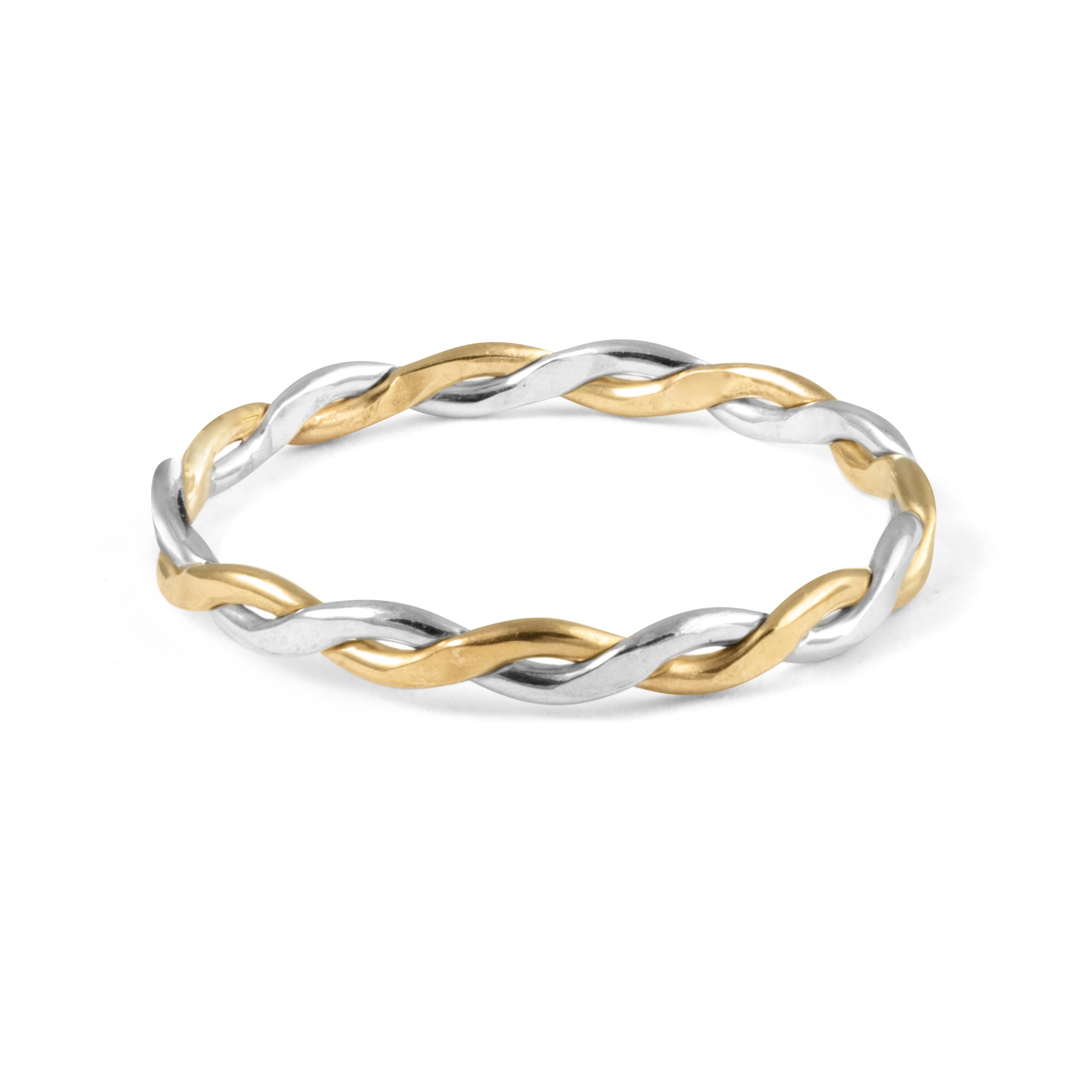Harmony Braided Stacking Ring | Gold-Filled for Women | Simple and Elegant | Minimalist Jewelry