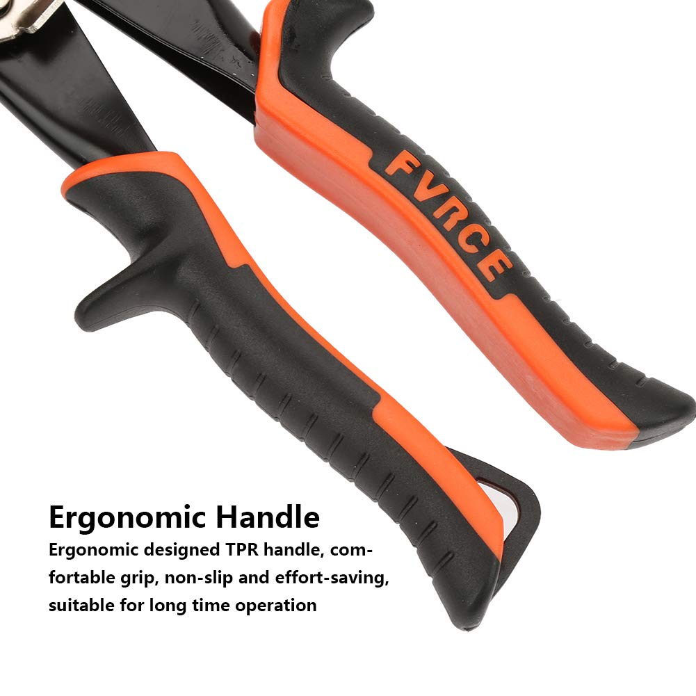 Tijera de hojalata para chapa, tijera de hojalata de corte derecho, almacenamiento seguro((S) Straight cut aviation scissors)