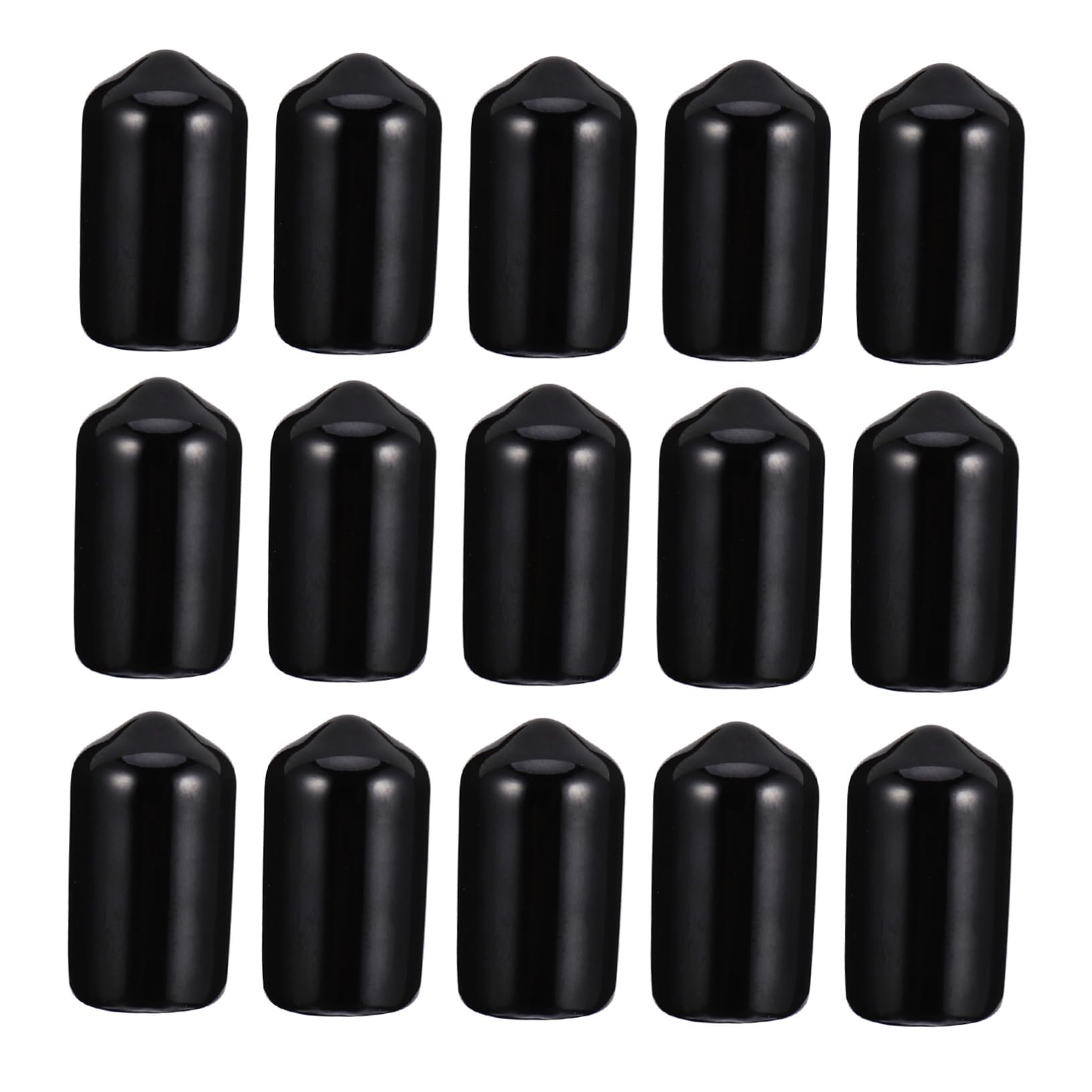 NAMOARLY Protective Cap Covers 200pcs Round Flexible PVC End Caps for Wire Bolt Threaded End Protectors Safety