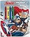 Marvel Avengers Coloring Book Super Set for Kids - 3 Jumbo Marvel Avengers Superhero Activity Books with Stickers, Games, Puzzles, and More | Avengers Super Hero Coloring Bundle