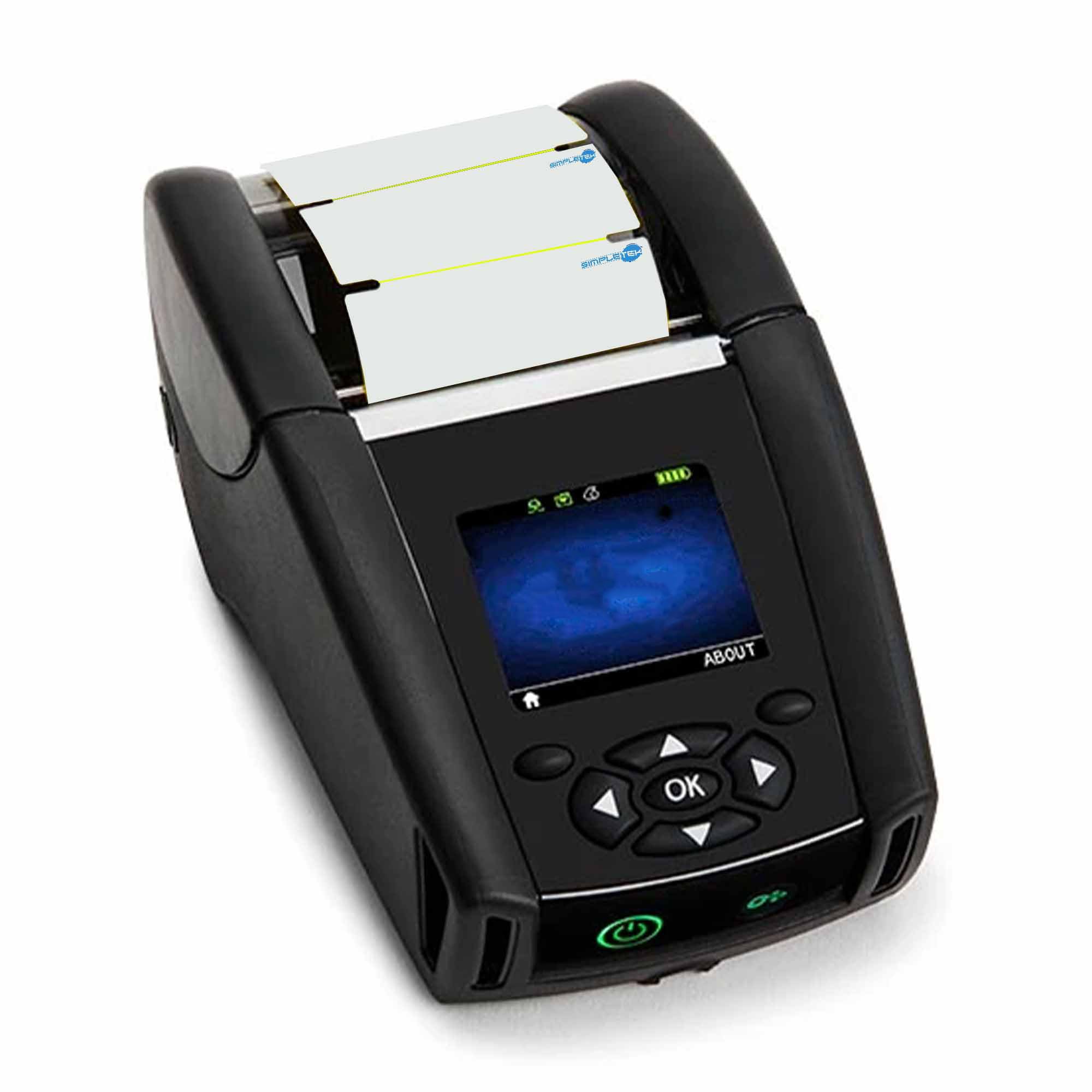 SIMPLETEK - Stampante Termica per Etichette 50mm - WiFi BT NFC USB RS232 - IP54 | Portatile, Senza fili | Ideale per Logistica