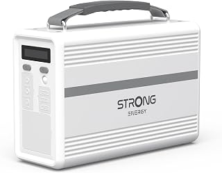 STRONG P300 Stazione di Energia Portatile, Batteria LiFePO4 307,2Wh, 300W Solare, Tecnologia MPPT, Protezione BMS, QC3.0 & 30W PD, per Campeggio, Viaggio, Emergenze